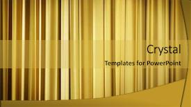  Presentation with theater curtains - Beautiful PPT theme featuring movie background - theater stage yellow curtains ready backdrop and a yellow colored foreground