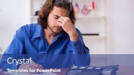  Presentation with movie studio - Beautiful slide deck featuring movie-director-working backdrop and a ocean colored foreground