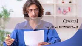  Presentation with movie studio - Beautiful presentation featuring movie-director-working backdrop and a mint green colored foreground