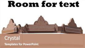  Presentation with blank signs - PPT layouts with movie marque theater or movie background and a coral colored foreground