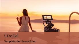  Presentation with acting - Amazing presentation design having movie on luxury hotel backdrop and a red colored foreground