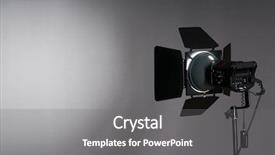  Presentation with spotlight - Slide deck having movie spotlight - curtains and projector lights wtih background and a gray colored foreground