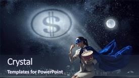  Presentation with super hero - Theme enhanced with movie spotlight - strong and powerful as super background and a tawny brown colored foreground