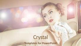  Presentation with rich - Cool new presentation theme with movie star - beautiful and rich superstar girl backdrop and a lemonade colored foreground