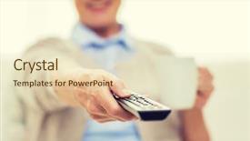  Presentation with technology old vintage television - Slides enhanced with movie teathe - technology television age and people background and a soft green colored foreground