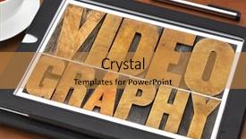  Presentation with tea cup - Presentation design featuring movie teathe - videography word abstract - text background and a gold colored foreground