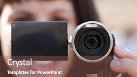  Presentation with lens - Audience pleasing slide set consisting of movie themes - human home video - adult backdrop and a violet colored foreground