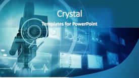  Presentation with interface - Amazing theme having movie themes - interface against image of television backdrop and a teal colored foreground