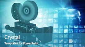  Presentation with mandala - Cool new slides with movie themes - mandala tunnel design against digital backdrop and a teal colored foreground