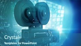  Presentation with mandala - PPT layouts with movie themes - mandala tunnel design against digital background and a ocean colored foreground