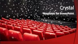  Presentation with red movie - Presentation consisting of christmas movies - entertainment and leisure concept background and a dark gray colored foreground