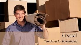  Presentation with carpet - Colorful slide set enhanced with moving an carrying a carpet backdrop and a coral colored foreground