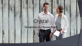  Presentation with using digital tablet - Cool new slides with moving animation - business colleagues using digital tablet backdrop and a light gray colored foreground