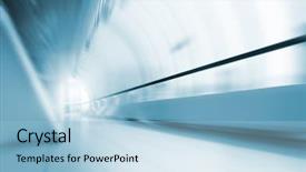  Presentation with airport - Cool new slide deck with moving background - abstract motion in long corridor backdrop and a light blue colored foreground