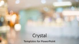 Presentation with mall - Amazing slides having moving background - blurred image of shopping mall backdrop and a light gray colored foreground