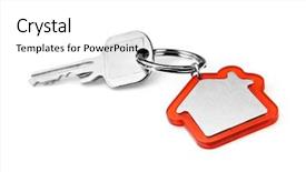  Presentation with house key - Amazing slides having moving background - house key backdrop and a white colored foreground