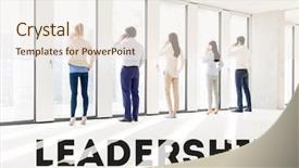  Presentation with saying - Slide set enhanced with moving background laptop - blurred business concept background and a  colored foreground