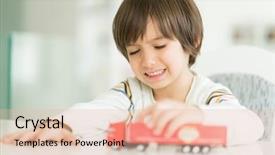  Presentation with dump truck safety - Beautiful theme featuring moving background preschhol - boy playing with no name backdrop and a  colored foreground