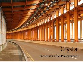 Moving Background Road Tunnel PPT template 24 | CrystalGraphics