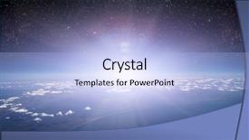  Presentation with elements - Cool new slide deck with moving background stars - earth view from airplane elements backdrop and a light blue colored foreground