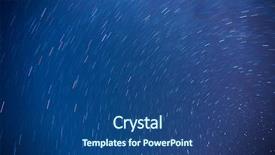  Presentation with star trails - Amazing theme having moving background stars - star trails in the night backdrop and a ocean colored foreground