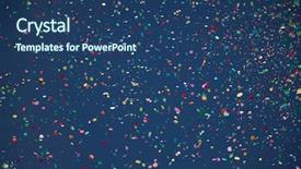  Presentation with festival - Audience pleasing presentation theme consisting of moving balloons - confetti falling during a festival backdrop and a ocean colored foreground