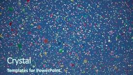  Presentation with confetti - Presentation with moving balloons - confetti falling during a festival background and a ocean colored foreground