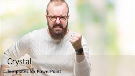  Presentation with glasses - PPT layouts having moving box over isolated background background and a  colored foreground