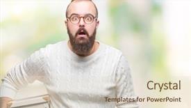  Presentation with glasses - PPT theme consisting of moving box over isolated background background and a lemonade colored foreground