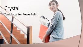  Presentation with moving - PPT layouts enhanced with moving boxes up the stair background and a  colored foreground