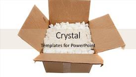  Presentation with moving - Cool new presentation theme with moving boxes with fragile sticker backdrop and a  colored foreground