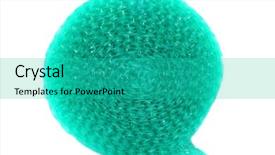  Presentation with roll fabric in store room - Colorful presentation theme enhanced with moving bubbles - bubble wrap roll blue bubble backdrop and a teal colored foreground