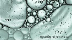  Presentation with light bubbles - Theme consisting of moving-bubbles-on-light-background background and a mint green colored foreground