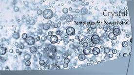  Presentation with light bubbles - PPT theme having moving-bubbles-on-light-background background and a light blue colored foreground