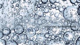  Presentation with light bubbles - Presentation theme having moving-bubbles-on-light-background background and a light blue colored foreground