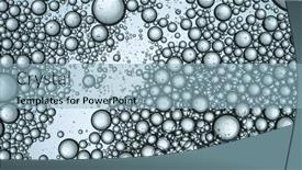  Presentation with light bubbles - Theme featuring moving-bubbles-on-light-background background and a light blue colored foreground