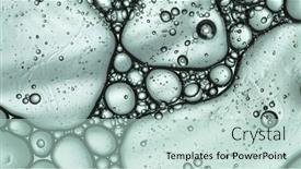  Presentation with light bubbles - Slide deck having moving-bubbles-on-light-background background and a mint green colored foreground