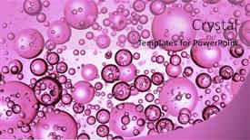  Presentation with light bubbles - Presentation theme with moving-bubbles-on-light-pink background and a lilac colored foreground
