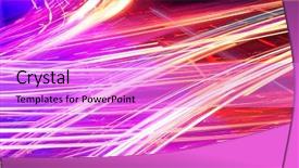  Presentation with city night - Presentation theme enhanced with moving car with blur light background and a  colored foreground