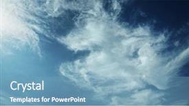  Presentation with moving - Slide deck with moving clouds and blue sky background and a teal colored foreground