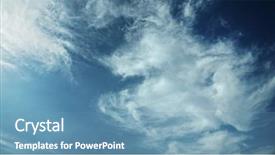  Presentation with moving - PPT theme enhanced with moving clouds and blue sky background and a teal colored foreground