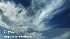  Presentation with moving - PPT theme with moving clouds and blue sky background and a seafoam green colored foreground