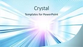  Presentation with light green moving - Presentation theme enhanced with moving escalator in modern building background and a cool aqua colored foreground