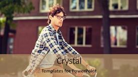  Presentation with fixed wing uav - Beautiful presentation design featuring moving gears - people style leisure and lifestyle backdrop and a coral colored foreground