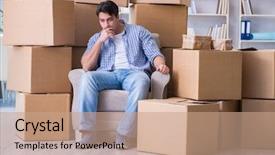  Presentation with veterans forces moving house american - Beautiful presentation theme featuring moving in to new house backdrop and a coral colored foreground