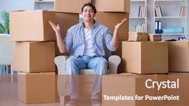  Presentation with veterans forces moving house american - Presentation enhanced with moving in to new house background and a  colored foreground