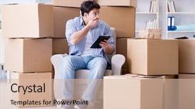  Presentation with veterans forces moving house american - Colorful slides enhanced with moving in to new house backdrop and a  colored foreground