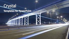  Presentation with macau - Audience pleasing presentation theme consisting of moving light - it is a highway backdrop and a ocean colored foreground