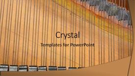  Presentation with music notes - Presentation design consisting of moving music notes - inside of a piano background and a coral colored foreground