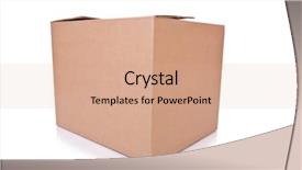  Presentation with retail store - Amazing theme having moving object retail store - carton boxes isolated backdrop and a coral colored foreground